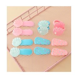 Babyhug Hair Clips & Rubber Band Set Pack of 6 Free Size - Pink & Blue