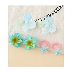 Babyhug Hair Accessories  with Floral Applique Combo Sets of 6  - Multicolor