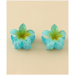 Babyhug Hair Accessories  with Floral Applique Combo Sets of 6  - Multicolor