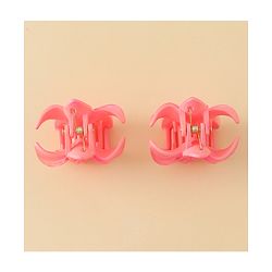 Babyhug  Hair Rubber Bands  & Clips With Floral Applique  6 Pieces - Pink