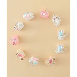 Babyhug Hair Clips with Character Print Design Pack of 10  - Multicolor