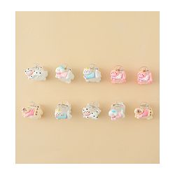 Babyhug Hair Clips with Character Print Design Pack of 10  - Multicolor