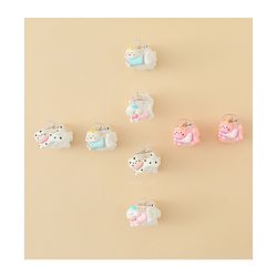 Babyhug Hair Clips with Character Print Design Pack of 10  - Multicolor
