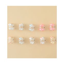 Babyhug Hair Clips with Character Print Design Pack of 10  - Multicolor