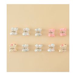 Babyhug Hair Clips with Character Print Design Pack of 10  - Multicolor