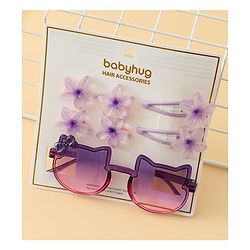Babyhug Hair Accessories Combo Set of 3 Free Size - Light Purple