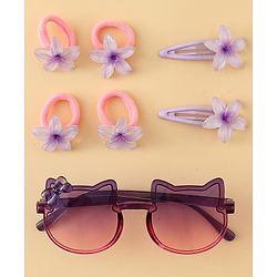 Babyhug Hair Accessories Combo Set of 3 Free Size - Light Purple