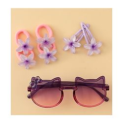 Babyhug Hair Accessories Combo Set of 3 Free Size - Light Purple