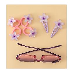 Babyhug Hair Accessories Combo Set of 3 Free Size - Light Purple
