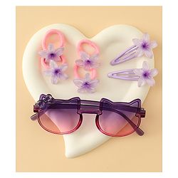Babyhug Hair Accessories Combo Set of 3 Free Size - Light Purple