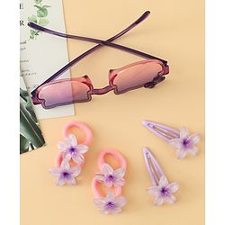Babyhug Hair Accessories Combo Set of 3 Free Size - Light Purple