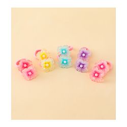 Babyhug Hair Rubber Bands With Butterfly & Floral Applique Pack of 20 - Multicolor