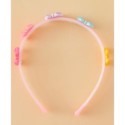 Babyhug Hair Bands with Butterfly & Floral Applique Pack of 2 Free Size - Multicolor