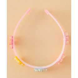Babyhug Hair Bands with Butterfly & Floral Applique Pack of 2 Free Size - Multicolor