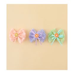 Babyhug Hair Clips With Floral Applique Pack of 3 - Multicolor