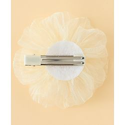 Babyhug Hair Clips With Floral Applique Pack of 1 - Cream