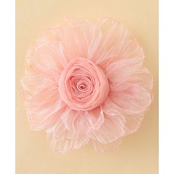Babyhug Hair Clips With Floral Applique Pack of 1 - Cream