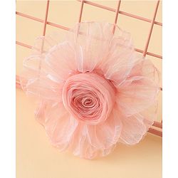 Babyhug Hair Clips With Floral Applique Pack of 1 - Cream