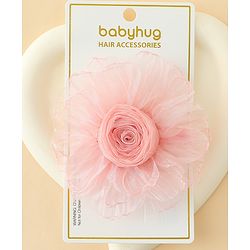 Babyhug Hair Clips With Floral Applique Pack of 1 - Cream