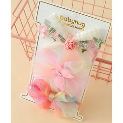 Babyhug Headbands with Bow Applique Pack of 3  - Multicolor