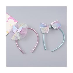 Babyhug Hair Bands With Floral & Bow Applique Pack of 2 - Multicolor