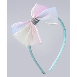 Babyhug Hair Bands With Floral & Bow Applique Pack of 2 - Multicolor