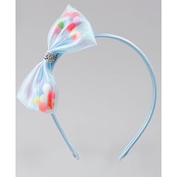 Babyhug Hair Bands with Bow Applique Pack of 2  - Multicolor
