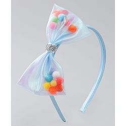Babyhug Hair Bands with Bow Applique Pack of 2  - Multicolor
