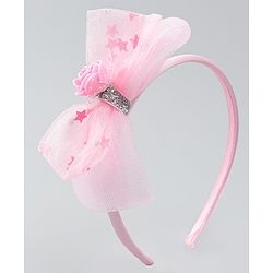 Babyhug Hair Bands with Bow Applique Pack of 2  - Multicolor