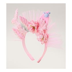 Babyhug Hair Bands With Floral & Marine Collection Applique - Pink