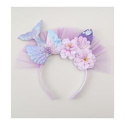 Babyhug Hair Bands With Floral & Marine Collection Applique - Pink
