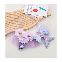 Babyhug Hair Bands With Floral & Marine Collection Applique - Pink
