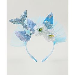 Babyhug Hair Bands With Floral & Marine Collection Applique - Pink