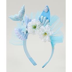 Babyhug Hair Bands With Floral & Marine Collection Applique - Pink