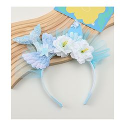Babyhug Hair Bands With Floral & Marine Collection Applique - Pink