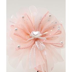 Babyhug Floral & Hearts Applique Hair Band - Pink