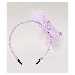 Babyhug Floral & Hearts Applique Hair Band - Purple