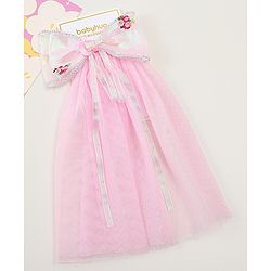 Babyhug  Hair Clip with Bow Applique- Off White