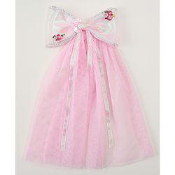 Babyhug  Hair Clip with Bow Applique- Off White