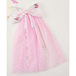 Babyhug  Hair Clip with Bow Applique- Off White