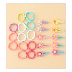 Babyhug Hair Accessories Combo Sets Pack of 18 Free Size - Multicolor