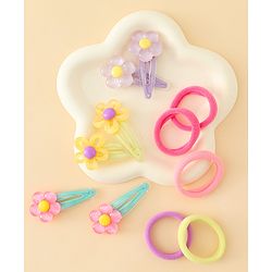 Babyhug Hair Accessories Combo Sets Pack of 18 Free Size - Multicolor