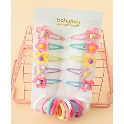 Babyhug Hair Accessories Combo Sets Pack of 18 Free Size - Multicolor