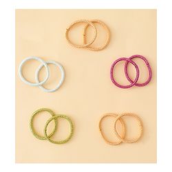 Babyhug Hair Accessories Combo Sets  Rubber Bands & Snap Clips Pair of  9 -  Multicolor