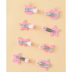 Babyhug Combo set Hair Clips & Rubber Bands with Applique  - Multicolor