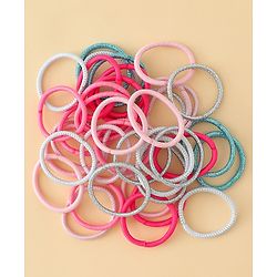 Babyhug Combo set Hair Clips & Rubber Bands with Applique  - Multicolor