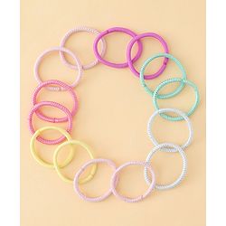 Babyhug Hair Accessories Combo Sets  Rubber Bands & Snap Clips Pair of  3 -  Multicolor
