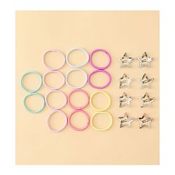 Babyhug Hair Accessories Combo Sets  Rubber Bands & Snap Clips Pair of  3 -  Multicolor