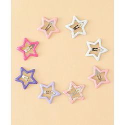 Babyhug Hair Accessories Combo Sets  Rubber Bands & Snap Clips Pair of  3 -  Multicolor