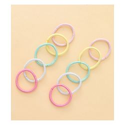 Babyhug Hair Accessories Combo Sets  Rubber Bands & Snap Clips Pair of  3 -  Multicolor